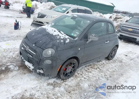 2015 Fiat 500 Sport из США, поврежденный, VIN 3C3CFFBRXFT690026